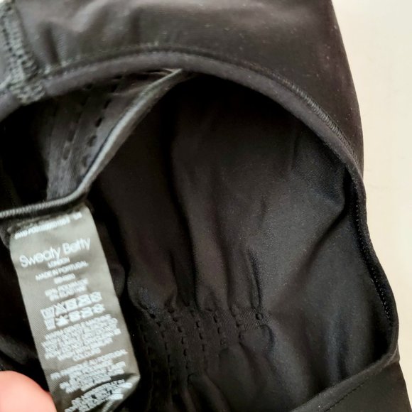 Sweaty Beatty Stamina Size Small Workout Sports Bra Top Black - Picture 7 of 9